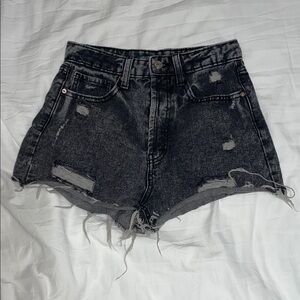 Wild Fable Charcoal Distressed Jean Shorts